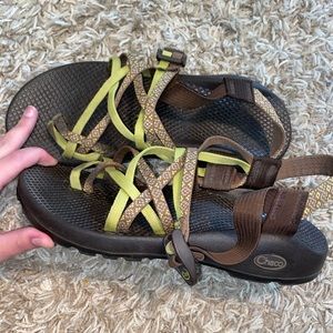 Green/brown Womens Chacos